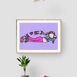 Groovy Chick Wall Print
