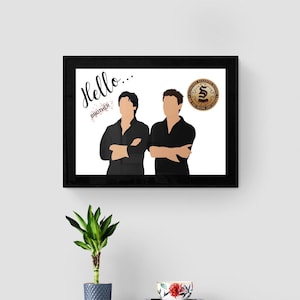 Hello Brother Stefan & Damon Wall Print