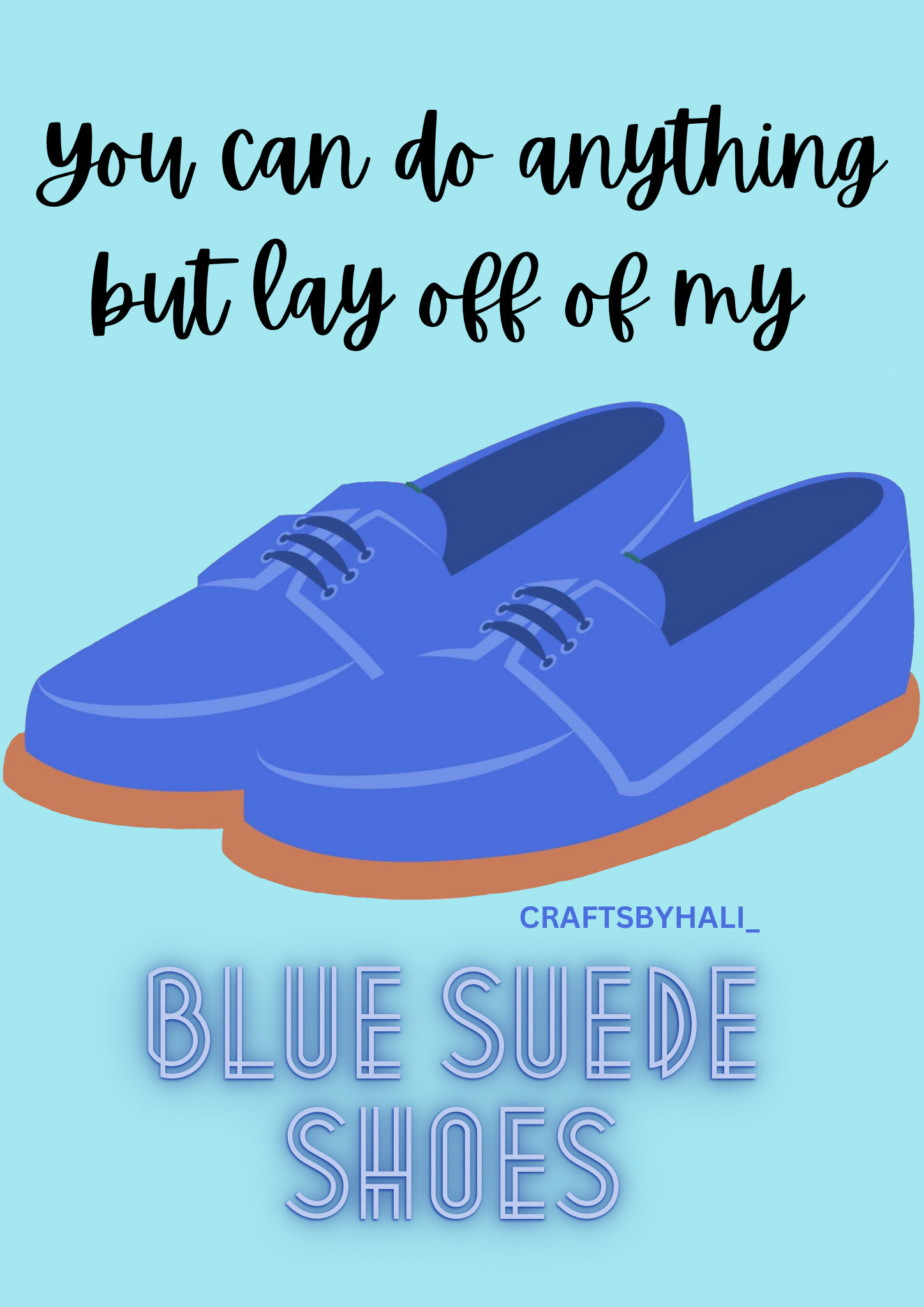 Elvis’ Blue Suede Shoes Wall Print - Etsy