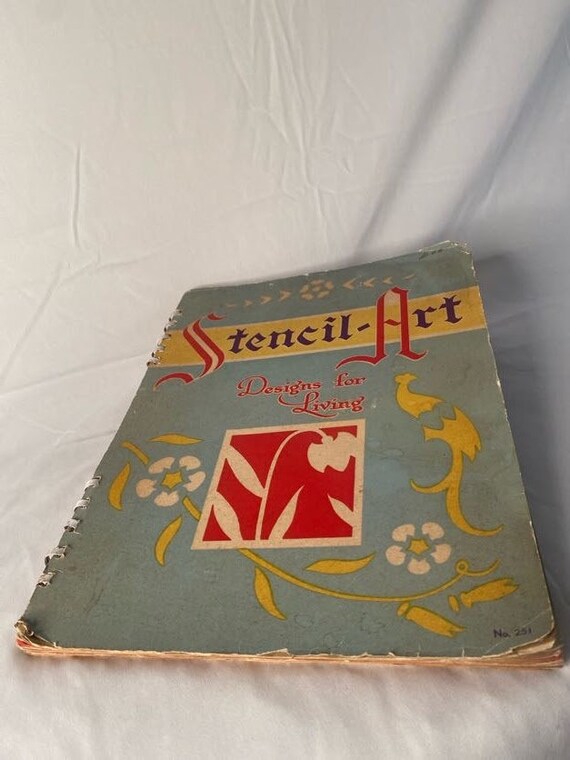 Vintage Stencil Art Book Etsy