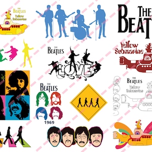 Mais de 25 Beatles Rockband SVG PNG Coleção
