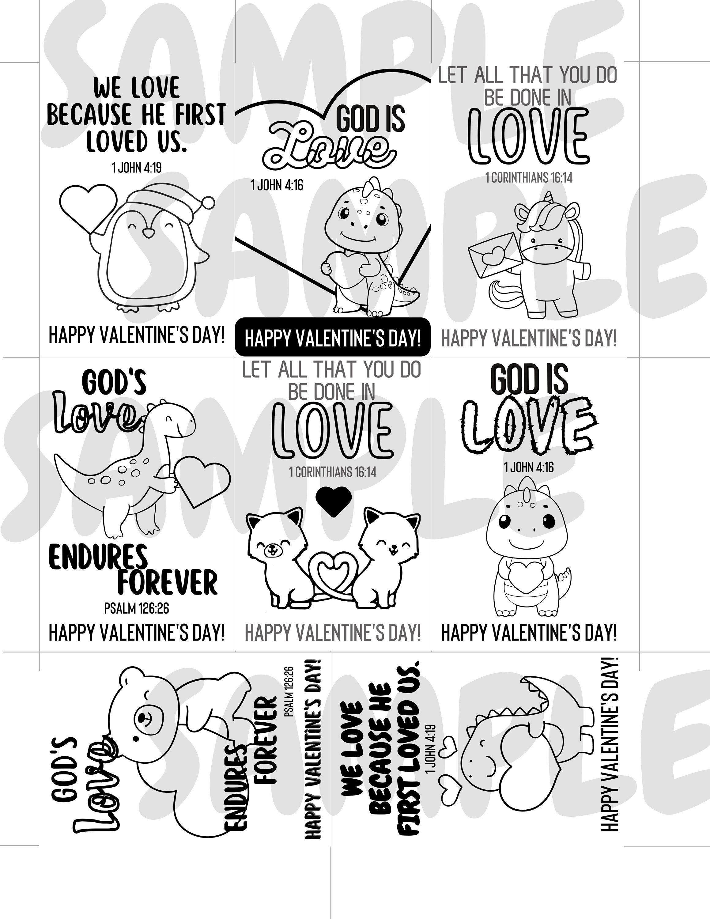 Coloring Sheets - God is Love - Etsy