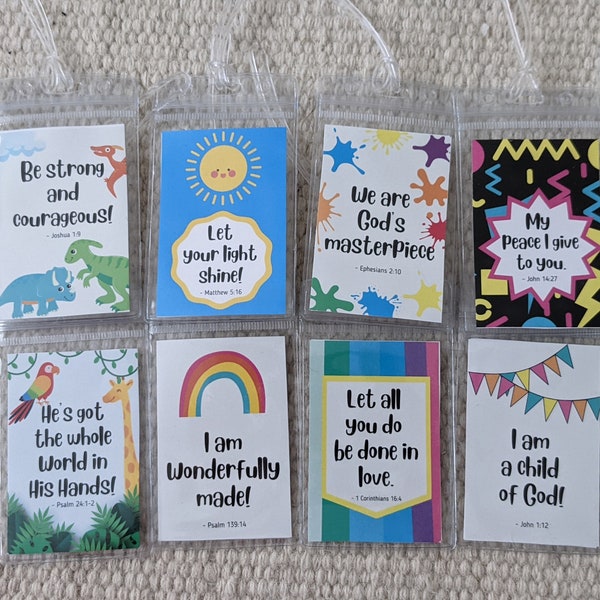 Scripture Based Backpack Tags - Digital Download