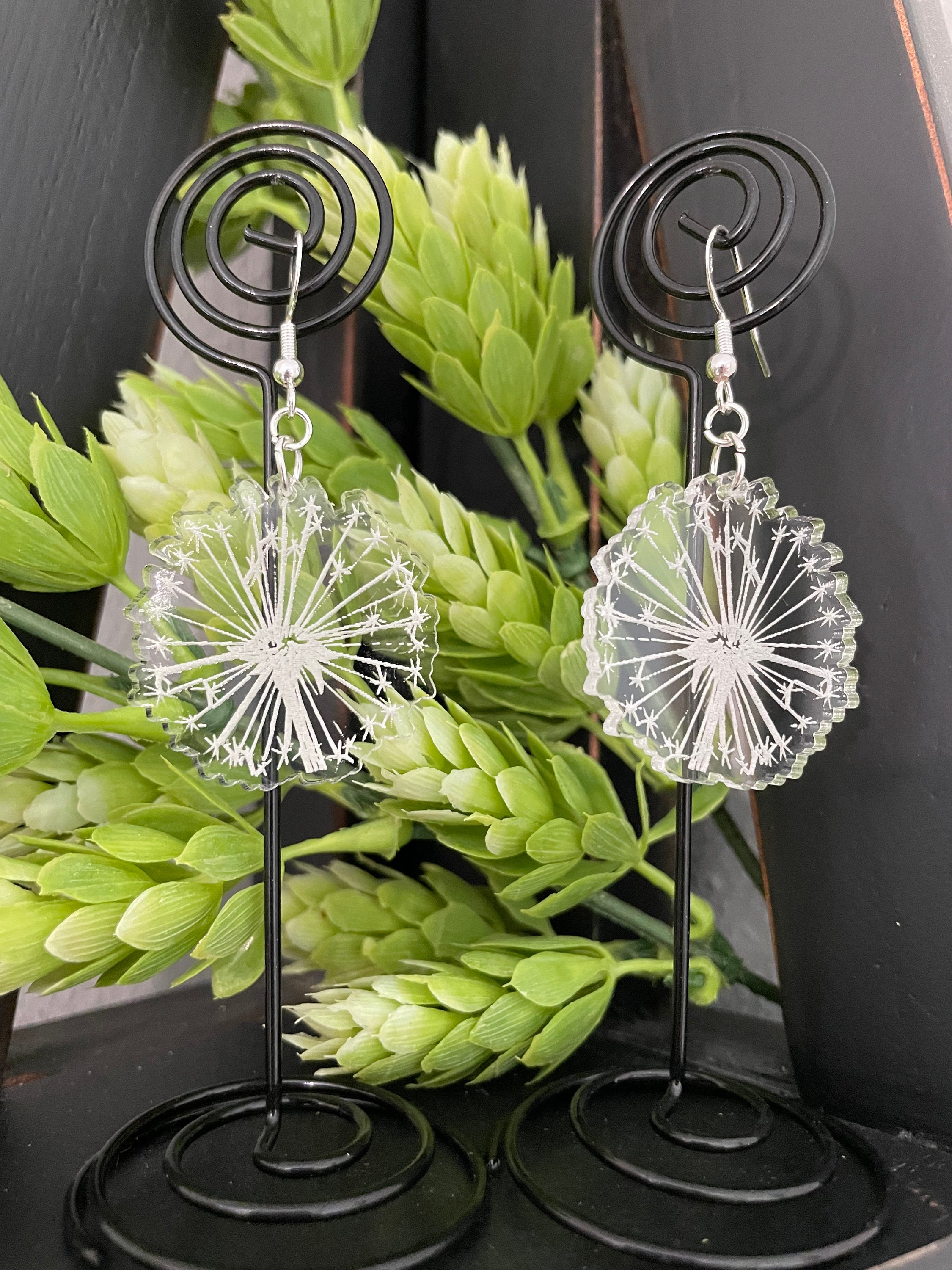 Cut Dandelion in Sterling Silver