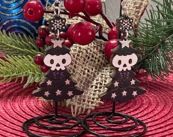 Christmas Halloween Tree dangle earrings