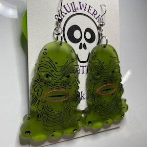 Creature earrings from the black lagoon