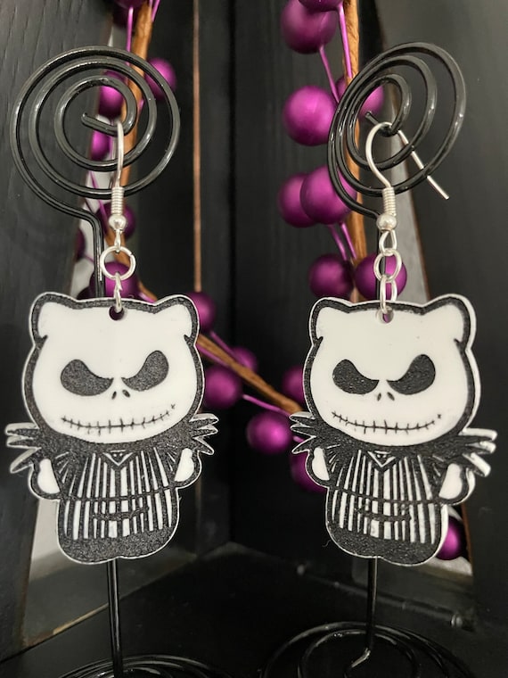 Jack Skellington Nightmare Before Christmas Earrings Etsy