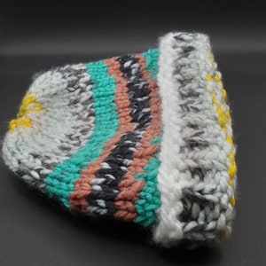 Strickmütze Handgefertigt, Unikat - Strickmütze - Wintermütze - Handmade Fibre Art