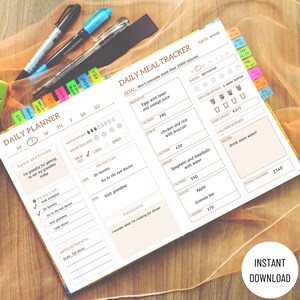 Daily Planner PDF Bundle Printable Daily Planning, Fitness Planner ...