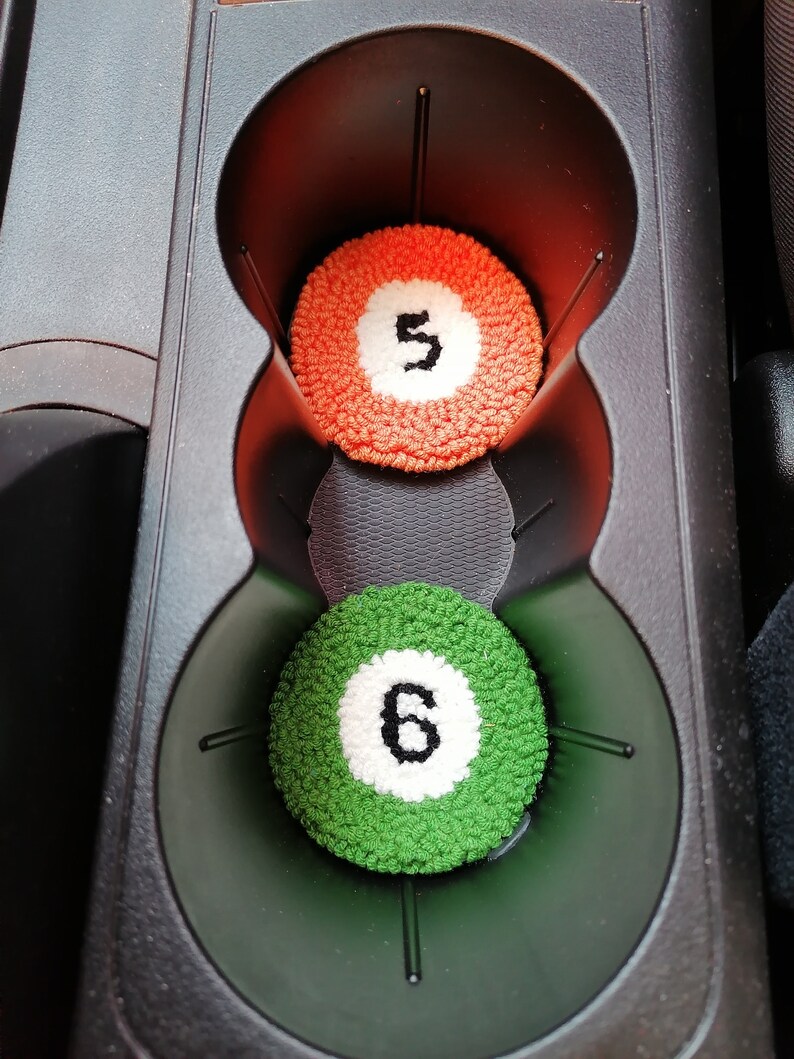 new car gift, 5 pool ball car coaster, 6 pool ball car coaster