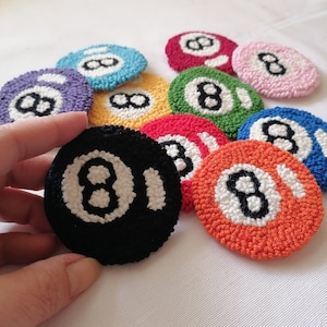 Magic 8 Ball Coaster, Pool Themed Gifts, Car Cup Holder Coaster, Billiard Party Favor , Billiards Pool Gifts, Pool Table Accessories