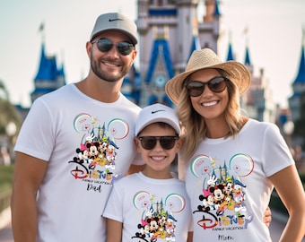 Disney Friends 2026 Shirt, Magical Disney Group Shirts For Kids, Disneyland Adventure, Custom Made Mickey Tees,Disneyland Style family shirt