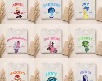 Inside Out Shirt - Pixar Emotions Tee For Joy, Sadness, And Feelings - Fun Family Movie Apparel, Inside Out Shirt