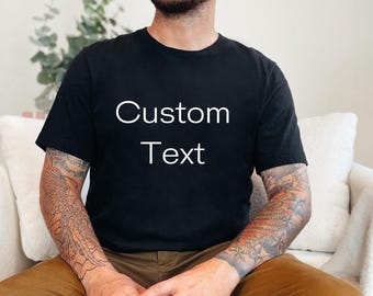 Bella Canvas Personalized T-shirt, Custom Logo Shirt, Customized T-shirt , T-shirt with your logo, Unisex Personalized Tee