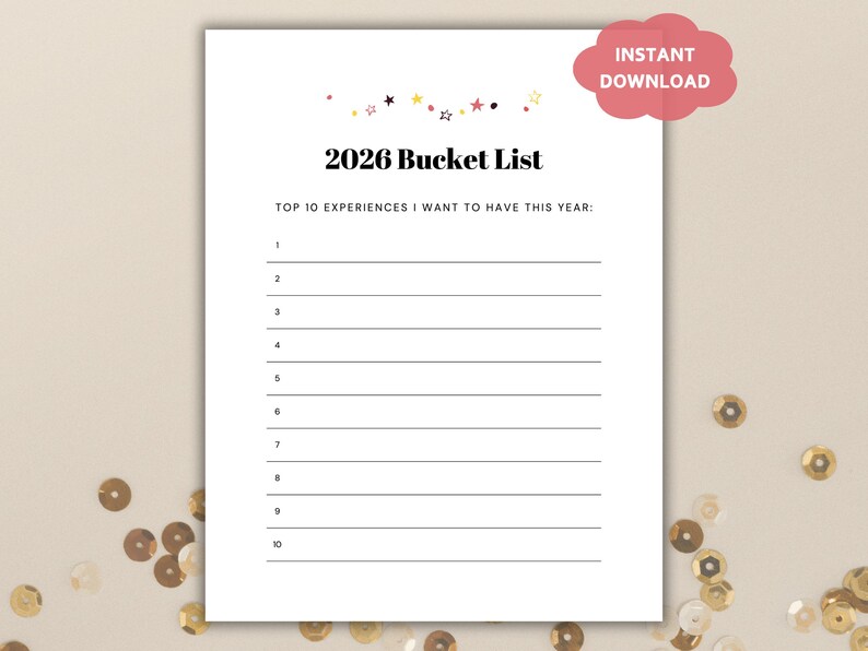 New Year's 2026 Printable PDF Bundle: Year in Review, Self-reflection ...