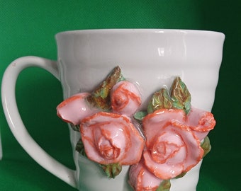 Cup with roses