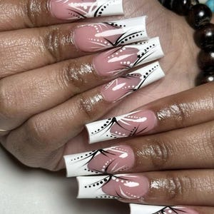 Handmade Old School Art Press On Nails | Handdrawn Nail Art | NO STICKERS | BillioNoire Beauty