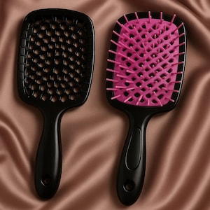 Ultimate Detangling Brush for Curly and Coily Hair | Wet & Dry Use | Hair Tool for 1A-4C Textures | BillioNoire Beauty