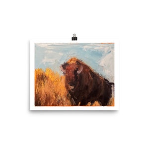 Bison Study Poster