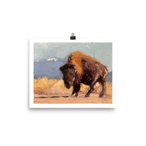Bison Painting Poster