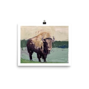 Bison Painting Poster