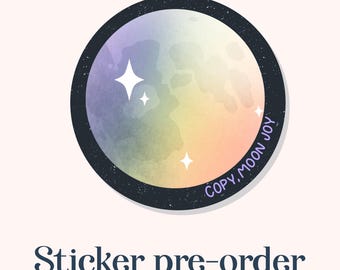 Précommandez l'autocollant Moon Joy | Artiste illustré | Artémis II