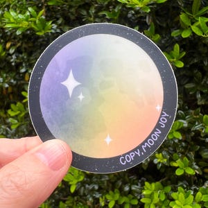 Moon Joy Sticker | Artist Illustrated | Artemis II
