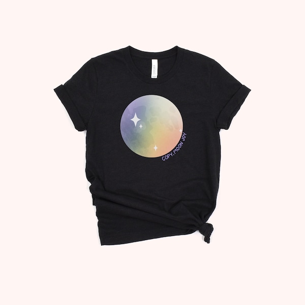 Maglietta spaziale Moon Joy / Illustrazione d'artista / Artemis II