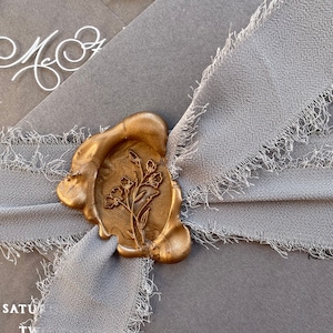 PISELLO DOLCE Sigillo di ceralacca Timbro Personalizzato Iniziali di matrimonio Sigilli Invito a nozze Sigillo di ceralacca