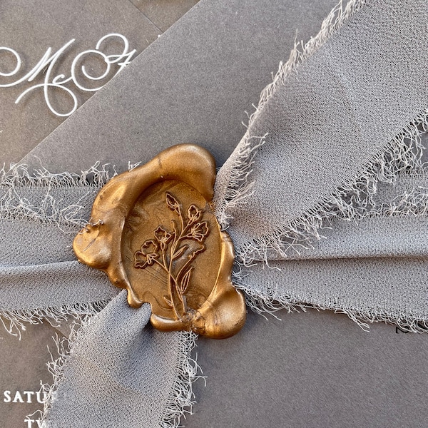 SWEET PEA Wax Seal Stamp Custom Wedding Initials Seals Wedding Invitation Seal Sealing Wax