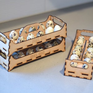 Stacking quail Egg carton, Quail gift, Coturnix quail decor, Quail egg display, Quail egg holder, quail decoration, quail eggs, quail farm