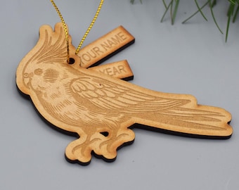 Cockatiel Ornament Cockatiel gift Cockatiel decor parrot ornament wood bird ornament gift Cockatiel gift decor