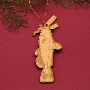 Wood Catfish ornament catfish gift Catfish decor Fish ornament fishing gift Fishing gift wood fish Catfish gift