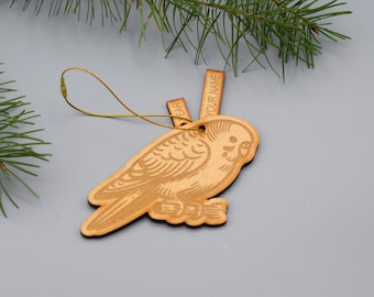Parakeet Ornament Budgie ornament parakeet gift parakeet decor parrot ornament wood bird ornament gift Love bird Budgie gift decor