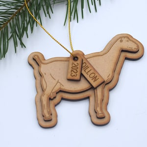 Lamancha Ziege Ornament Ziege Geschenk Nubische Ziege Ornament Bauernhof Ziege Gehöft Geschenk Ziege Weihnachten Haustier Ziege Nubische Ziege Geschenk Lamancha Geschenk Ziege