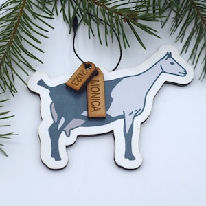 Bergziege Ornament Ziege Geschenk Ziege Ornament Bauernhof Ziege Gemmenstück Geschenk Ziege Weihnachten Haustier Ziege Nubische Ziege Geschenk Hand gezeichnete Ziege Ziege Geschenk