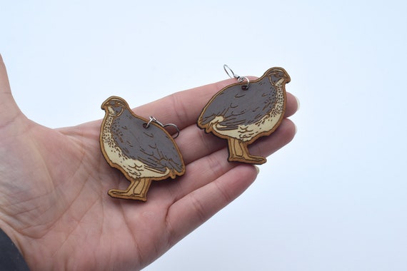 Quail earrings deals
