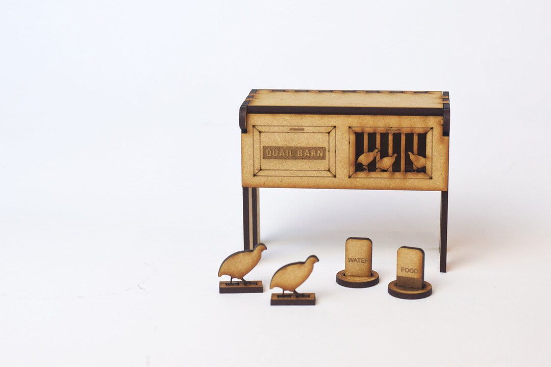 Wood Toy Quail Hutch Quail Gift Coturnix Quail Farm Toy Etsy