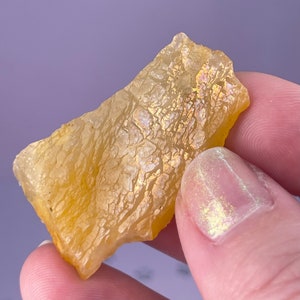 Ultra Rare Rainbow Mayanite Crystal Quartz, Gorgeous Iridescent, Sunshine Gold, High Vibes