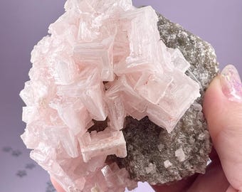 Pretty Pink Halite Crystal Mineral, Searles Lake, California