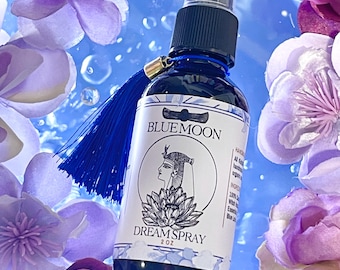 Blue Moon Blue Lotus Dream Spray, Sleep Aid, Meditation, Handmade