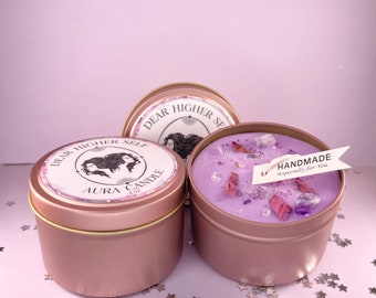 Dear Higher Self Aura Cleansing Candle, Handmade