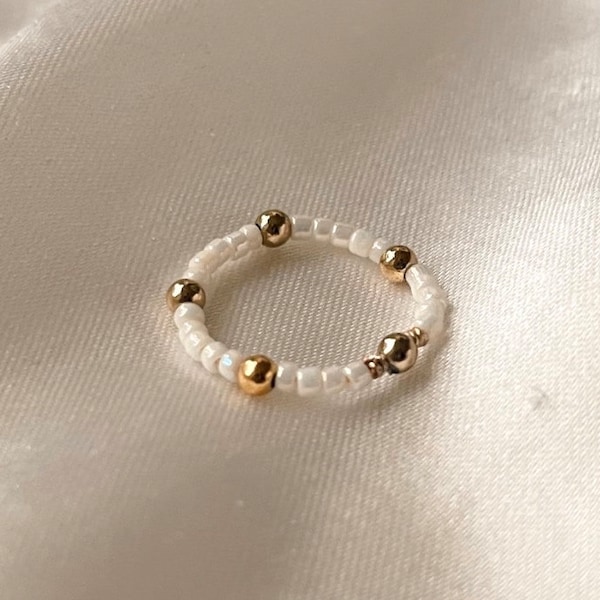 Gold Pearl Ring