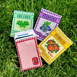 Stardew Valley höstfröpaket - pumpa, tranbär, bok choy, aubergine - korsstygnsmönster - direkt nedladdning i PDF-format - Cottagecore bild 3