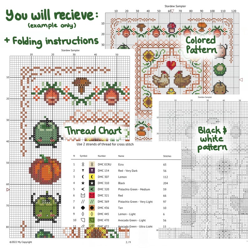 Stardew Valley Fall Seed Packets Pumpkin Cranberry Bok Etsy