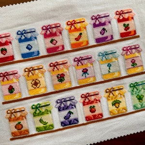 Stardew Valley Preserves Pantry - Korsstygnsmönster - Direktnedladdning i PDF-format - Cottagecore - Broderi - (ORIGINAL) bild 4