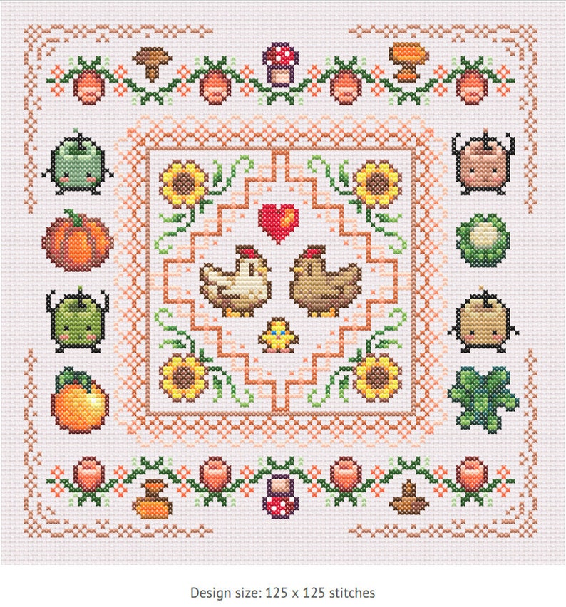 Stardew Valley Sampler Cross Stitch Pattern Instant Etsy