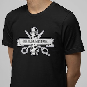 Personalized Barber Shirt, Custom Personalized Birthday Gift for Barber, Student Barber Graduation T-Shirt Gift, Barber Shop Apparel