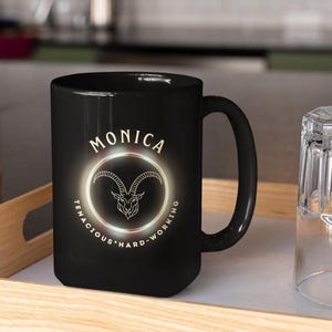 Personalized Capricorn Mug Gift, Capricorn Horoscope Zodiac Birthday Mug, Custom Capricorn Astrology Mug, Capricorn Zodiac Coffee Cup Gift