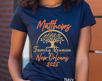 Personalized Custom Family Reunion Unisex Shirt, Family Reunion Name Matching Tee Shirt, Family Name Matching Vacation Cruise Shirt